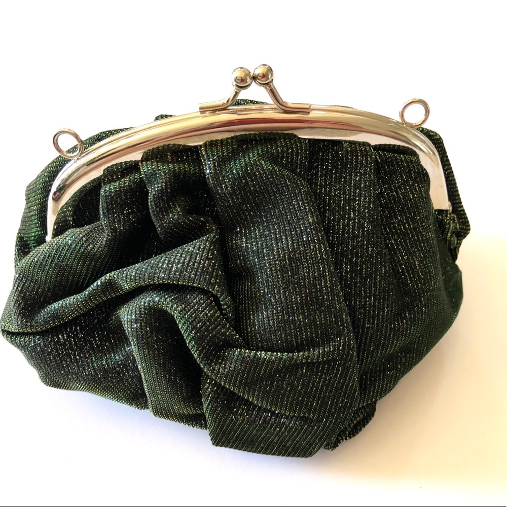 New sparkly cute emerald green mini bag 👛
